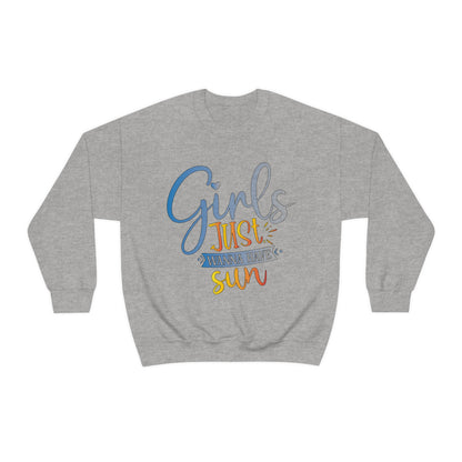 Girls Just Wanna Have Sun Crewneck Sweatshirt