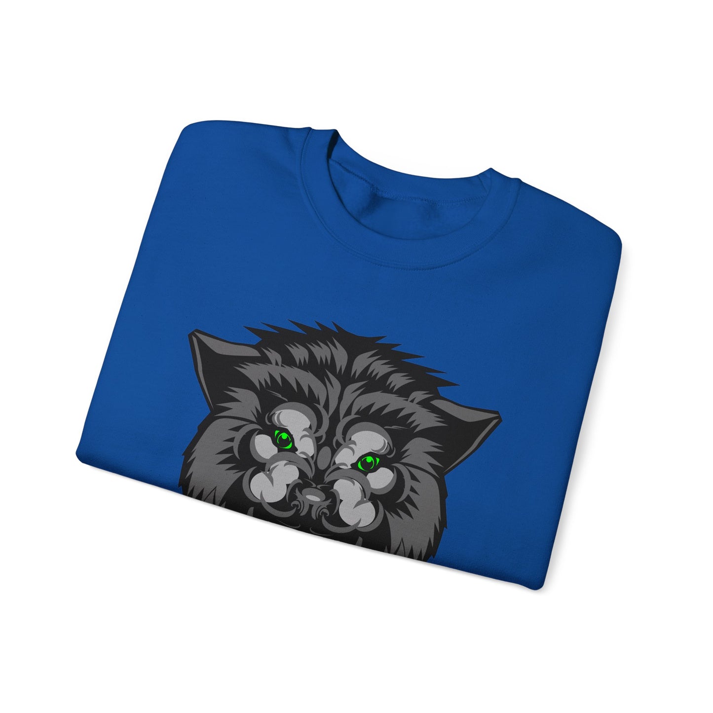 Green eyes wolf Crewneck Sweatshirt