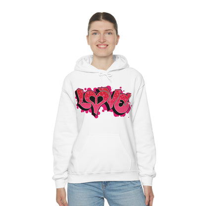 Peace and Love graffiti Hoodie