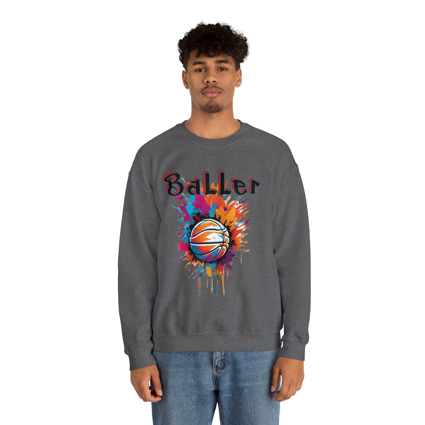 Basketball Baller Crewneck Sweatshirt