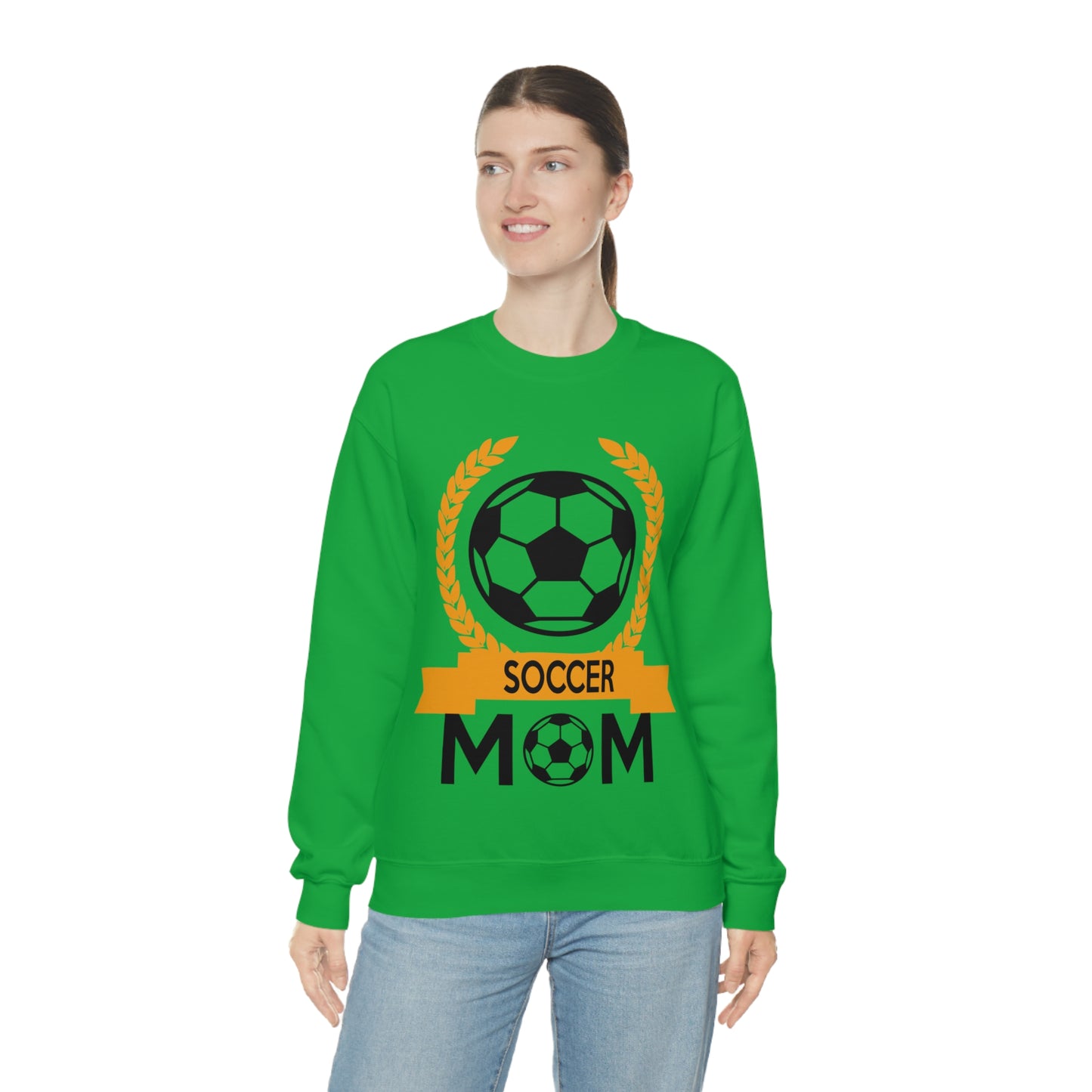 Soccer mom crest Crewneck Sweatshirt