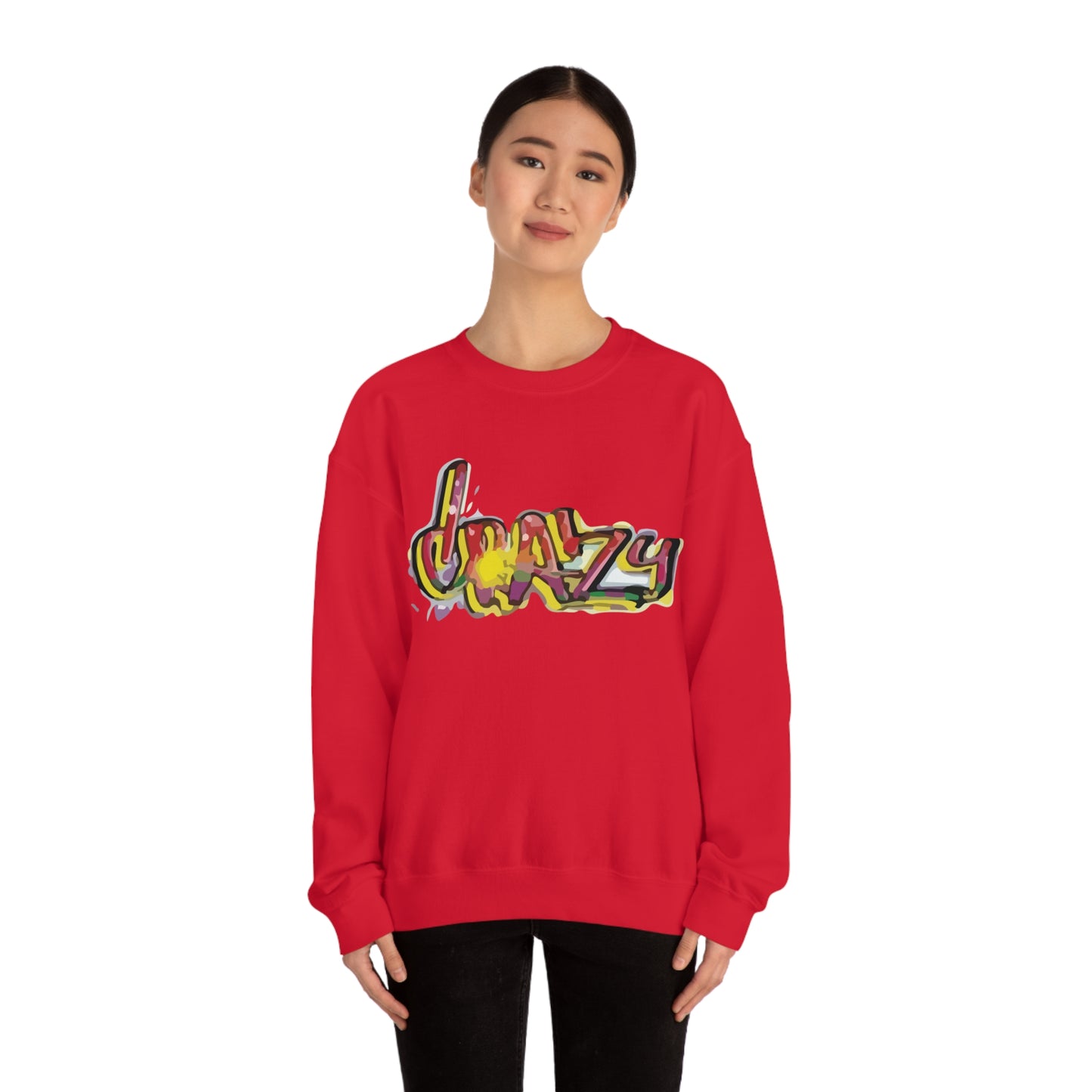 Crazy graffiti Crewneck Sweatshirt