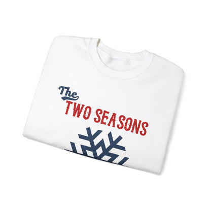 Two Seasons Winter & Baseball Crewneck Sweatshirt