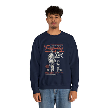 Firefighter Dad Crewneck Sweatshirt