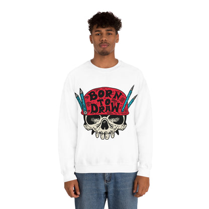 Born to_Draw Crewneck Sweatshirt