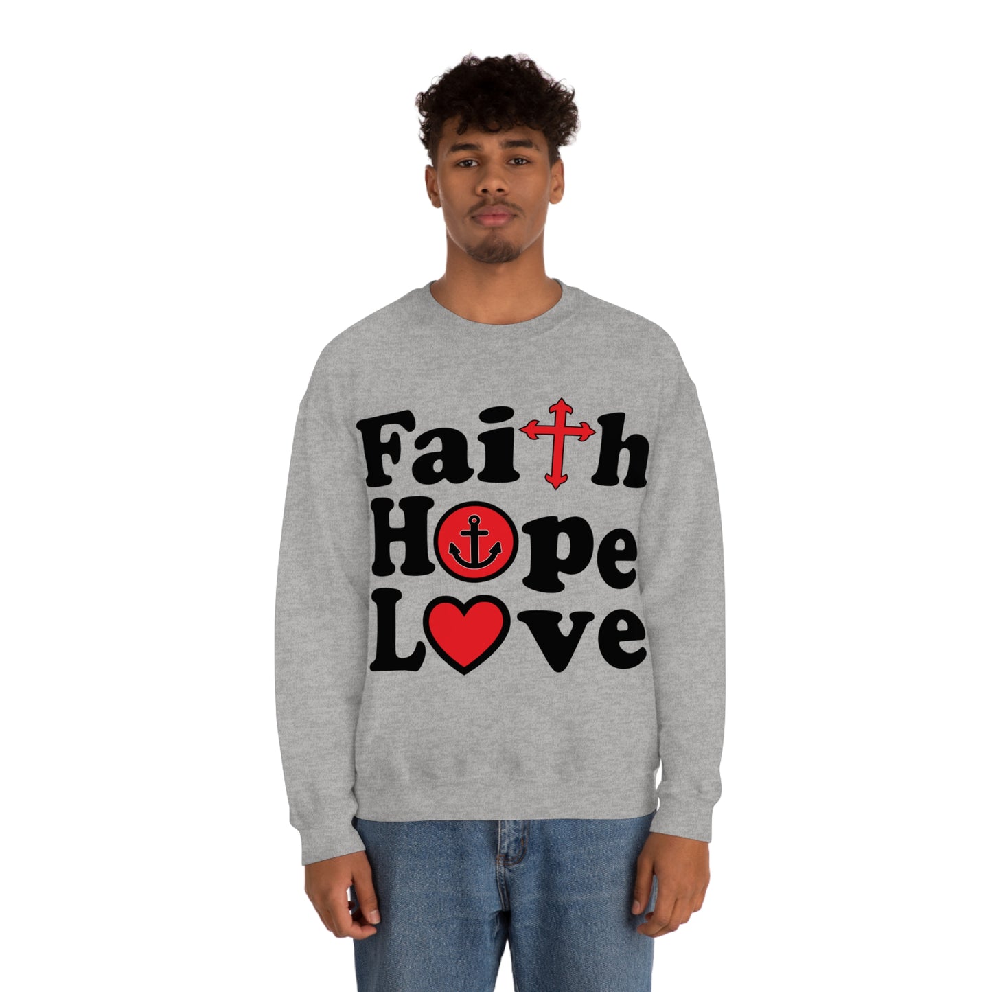 Faith Hope Love Crewneck Sweatshirt