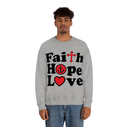 Faith Hope Love Crewneck Sweatshirt