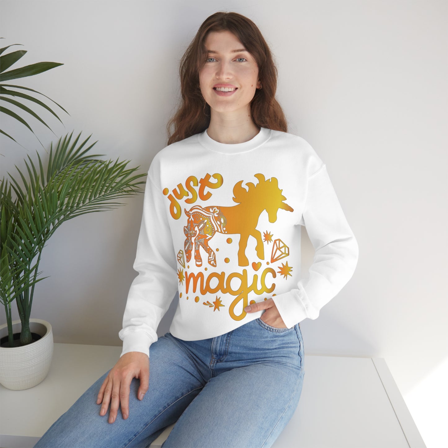 Unicorn just magic Crewneck Sweatshirt