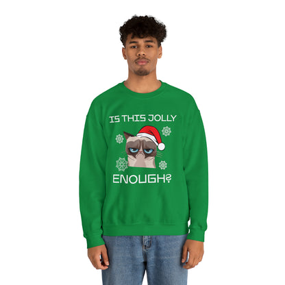 Is This Jolly Enough Christmas Crewneck Sweatshirt