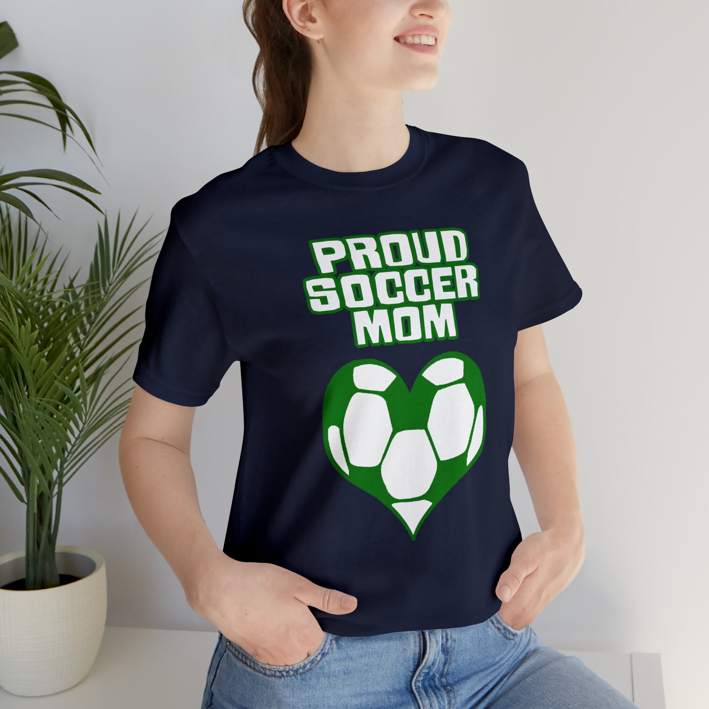 Proud -soccer-mom Heart T-Shirt