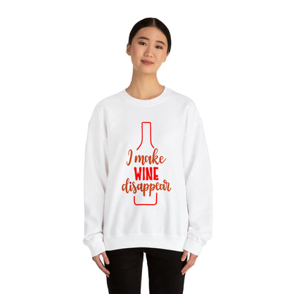 I_make_wine_disappear Crewneck Sweatshirt