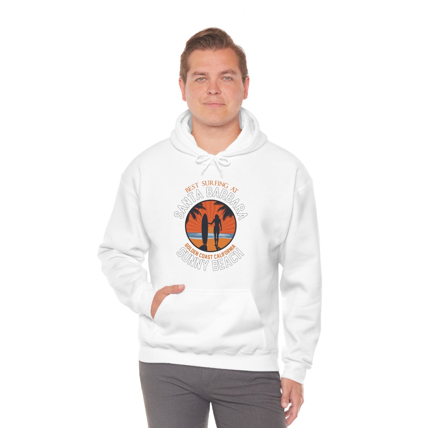 Santa Barbara sunny beach Hoodie