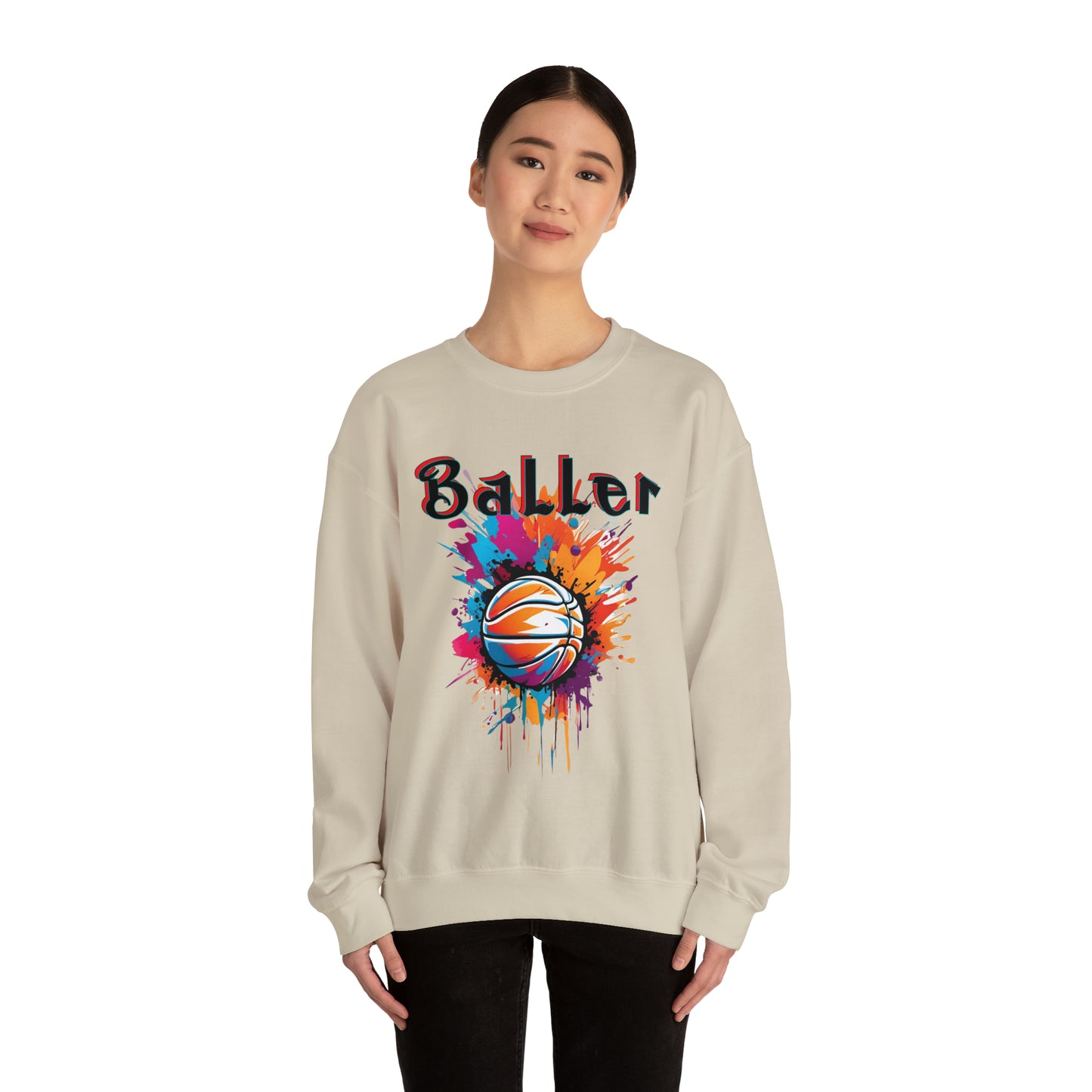 Basketball Baller Crewneck Sweatshirt