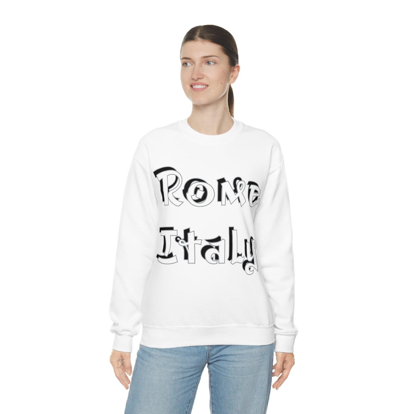 Rome Italy Graffiti Crewneck Sweatshirt