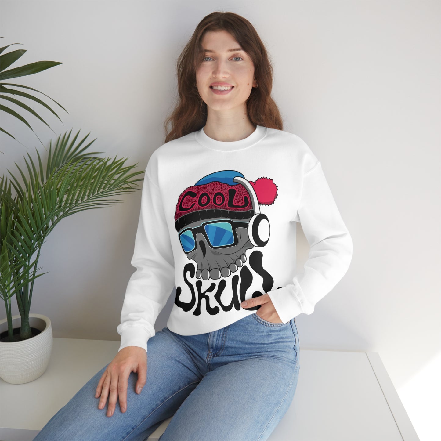 Cool Skull Crewneck Sweatshirt