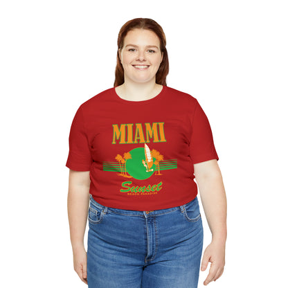 Miami Sunset Beach Paradise T-Shirt