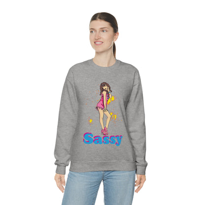 Sassy_girl Crewneck Sweatshirt