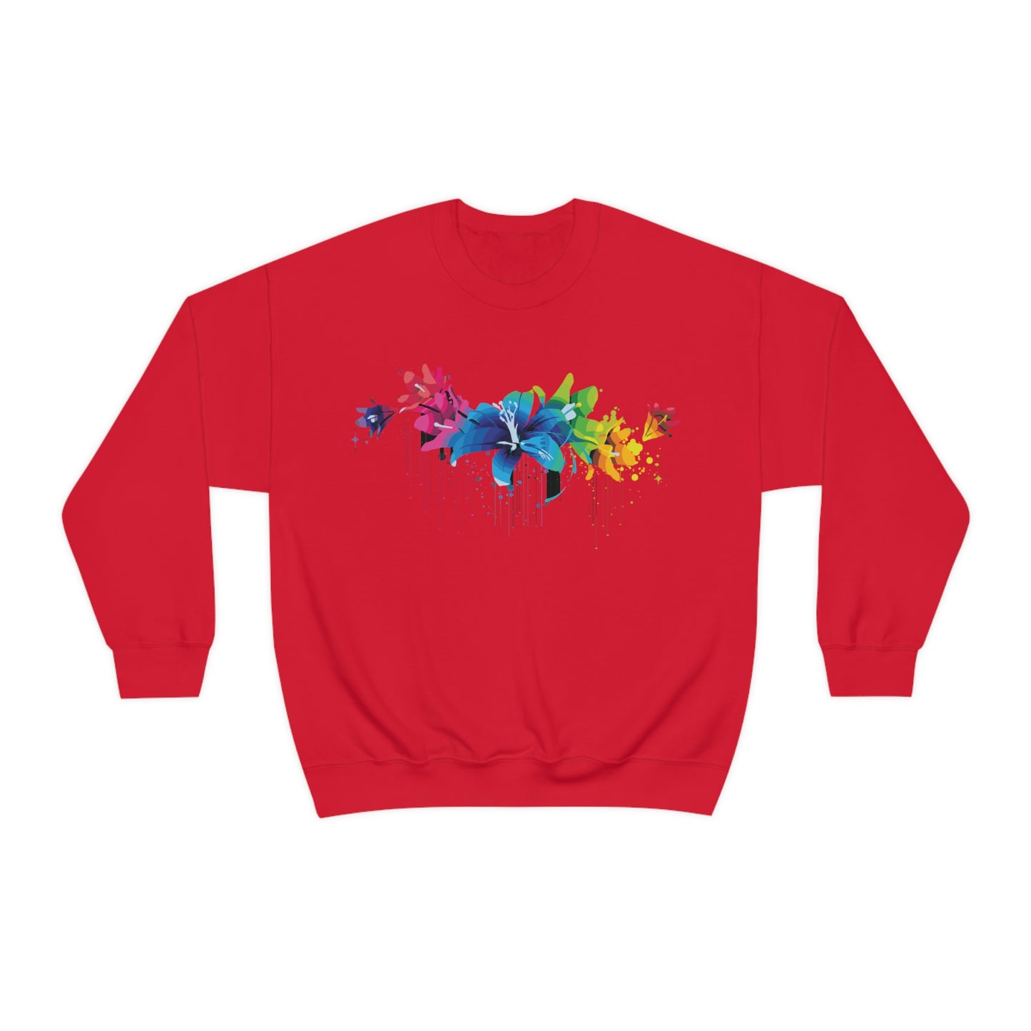 Beautiful colorful flowers Crewneck Sweatshirt