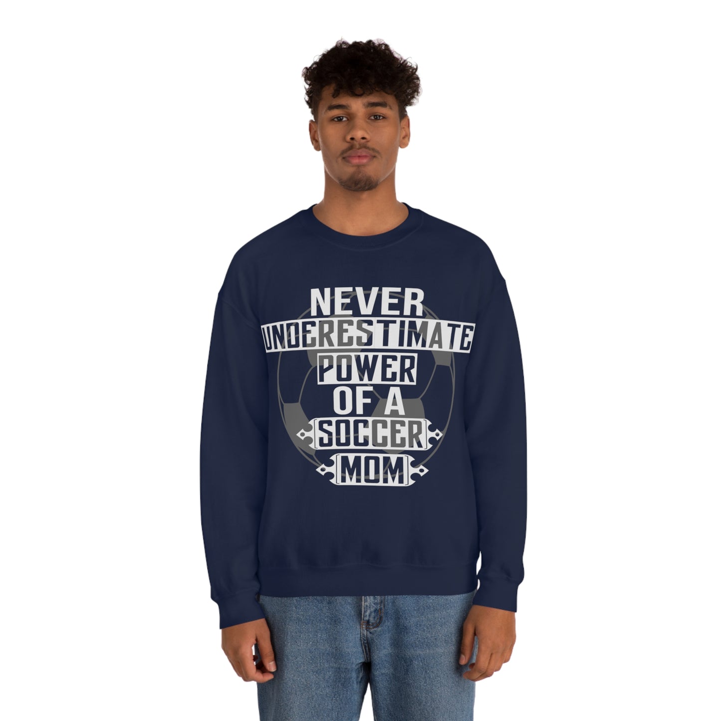 Power of a Soccer mom Crewneck Sweatshirt