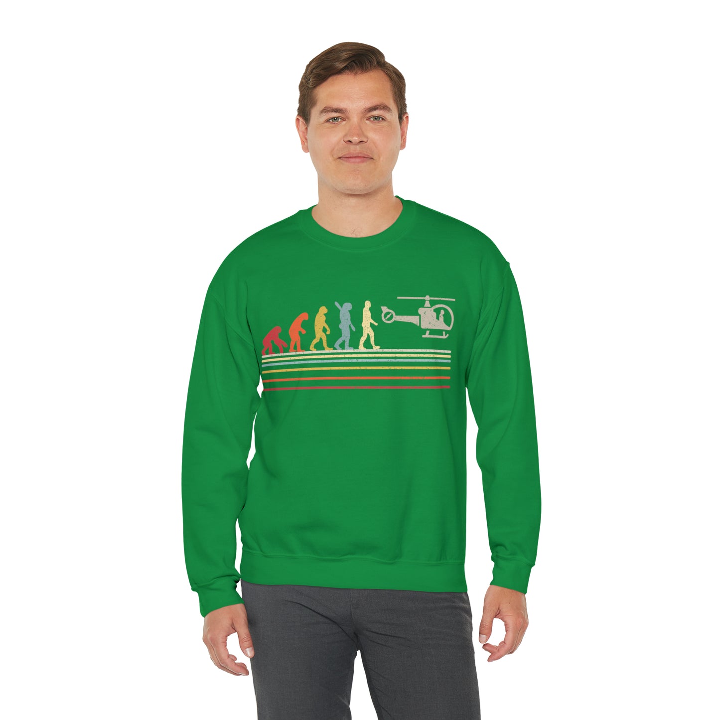 Evolution Helicopter Crewneck Sweatshirt