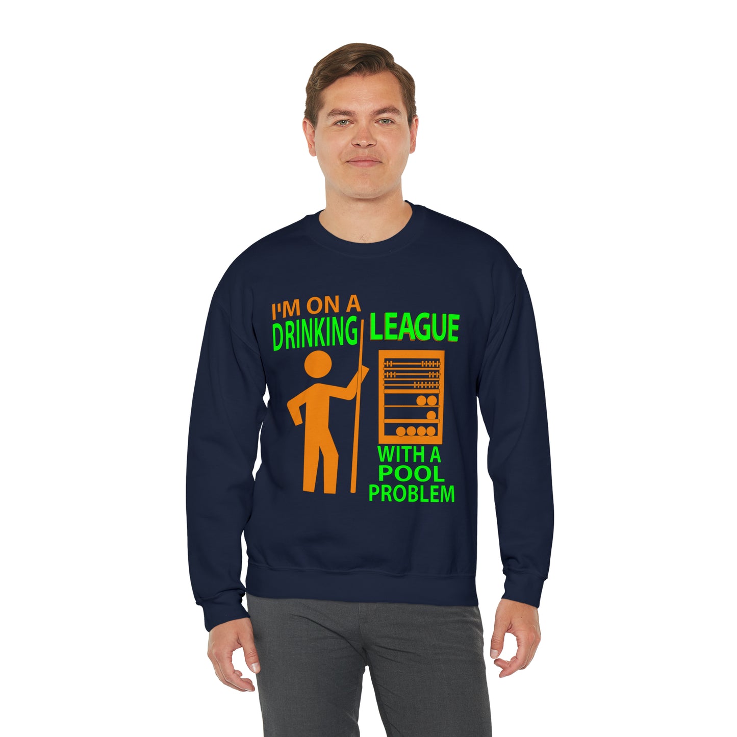 DRINKING POOL LEAGUE Crewneck Sweatshirt