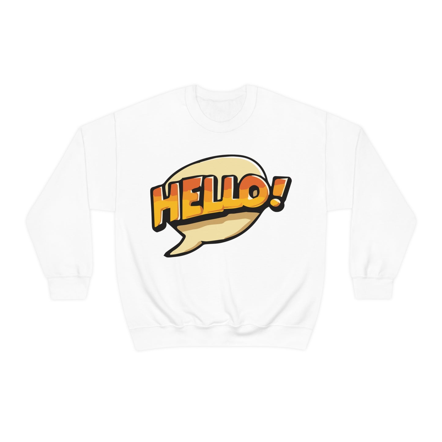 Hello! colorful Crewneck Sweatshirt