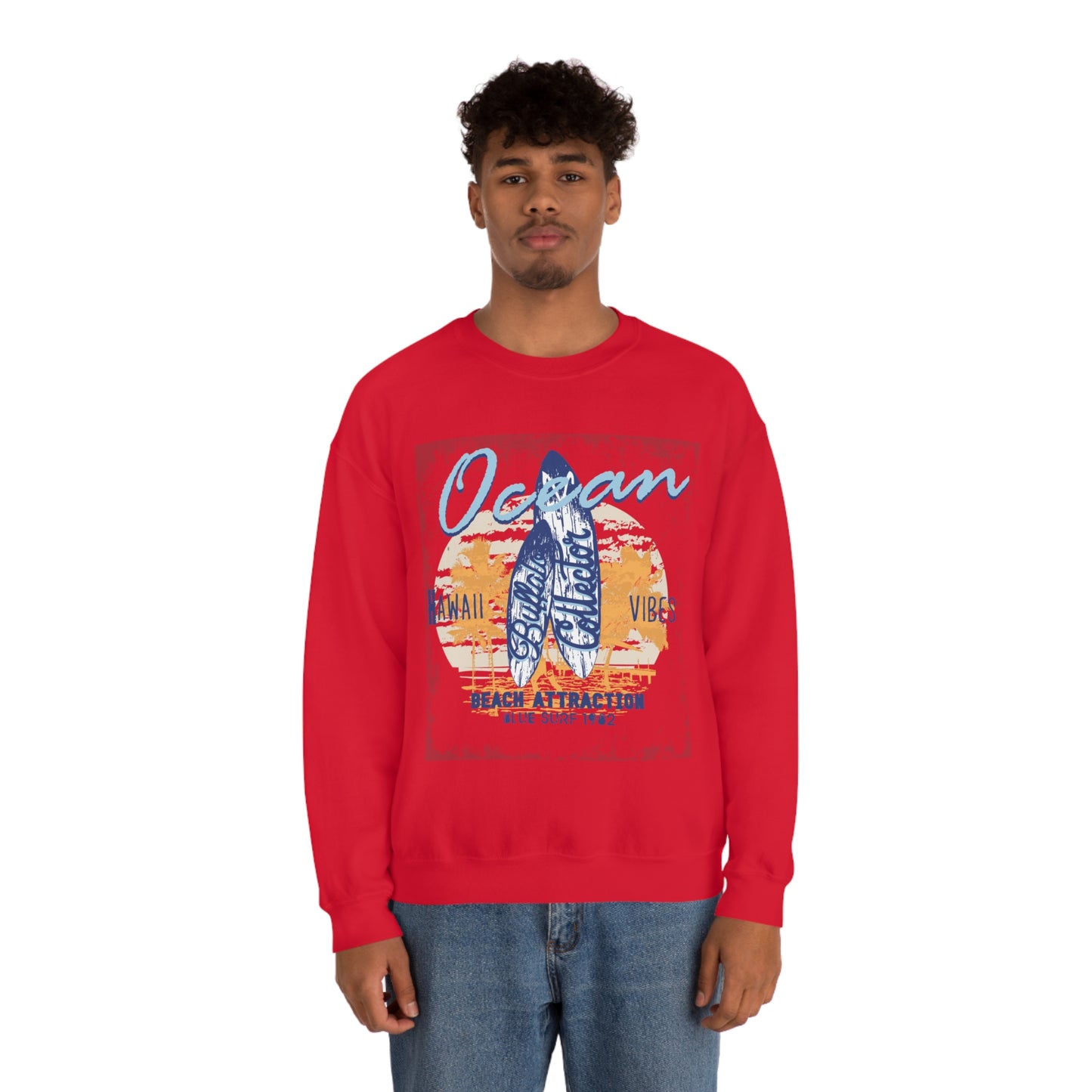 Ocean Hawaii Vibes Crewneck Sweatshirt