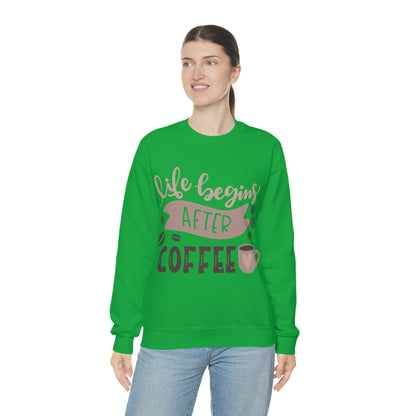 Life_begins_after_coffee Crewneck Sweatshirt