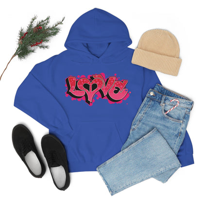 Peace and Love graffiti Hoodie