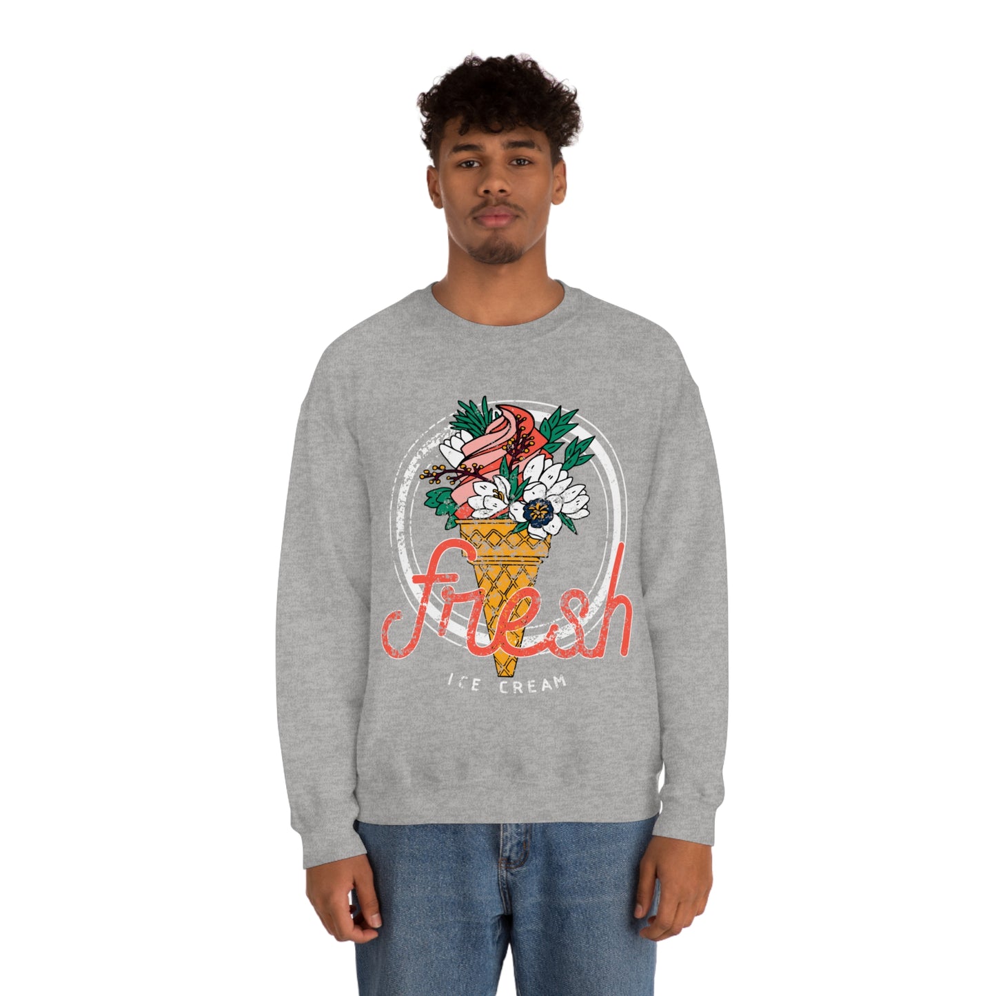 Fresh Like Ice Cream Crewneck Sweatshirt