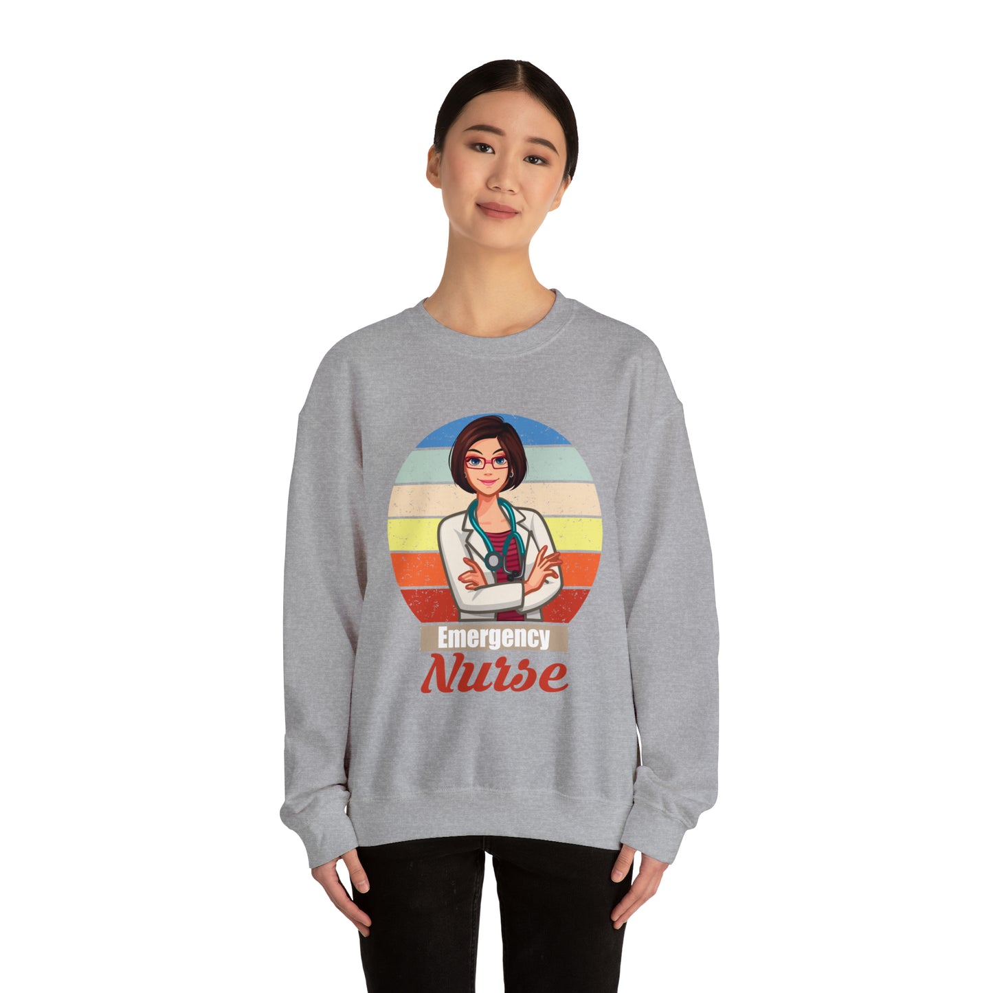 Emergency Nurse Crewneck Sweatshirt