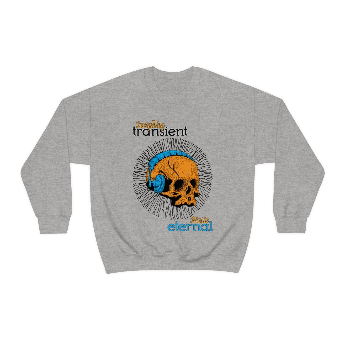 Everything transient_Music eternal Crewneck Sweatshirt