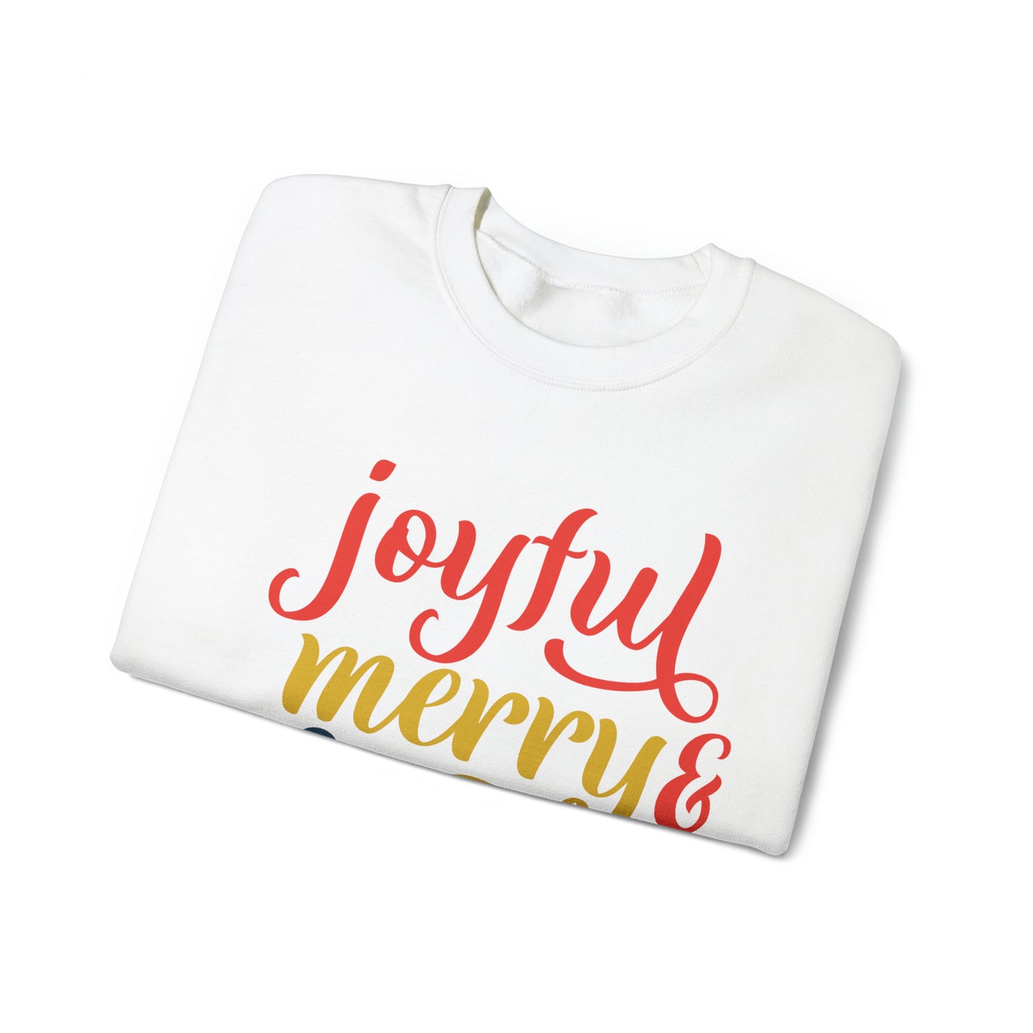 Joyful-Merry-blessed Christmas Crewneck Sweatshirt