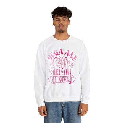 Yoga And Coffee Are All I Need Crewneck Sweatshirt