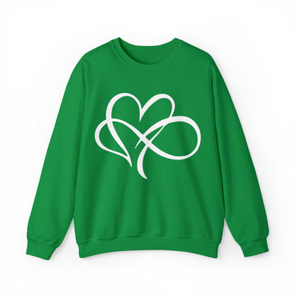 Infinity with heart tee Crewneck Sweatshirt