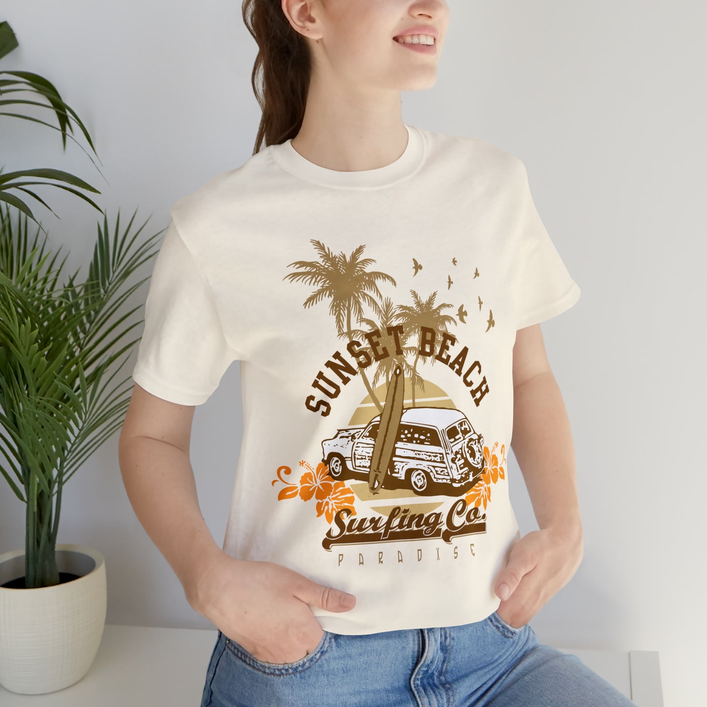 Sunset Beach Surfing Paradise T-Shirt