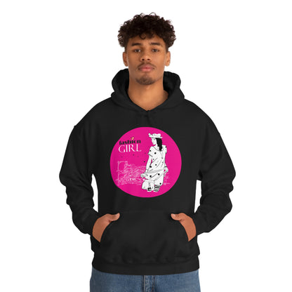 Pink Fashion girl Hoodie