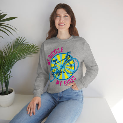 My bicycle_My rules Crewneck Sweatshirt