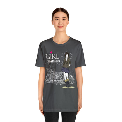 Girl with fashion T-Shirt