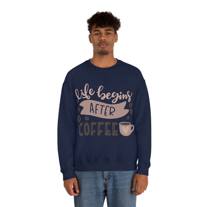 Life_begins_after_coffee Crewneck Sweatshirt