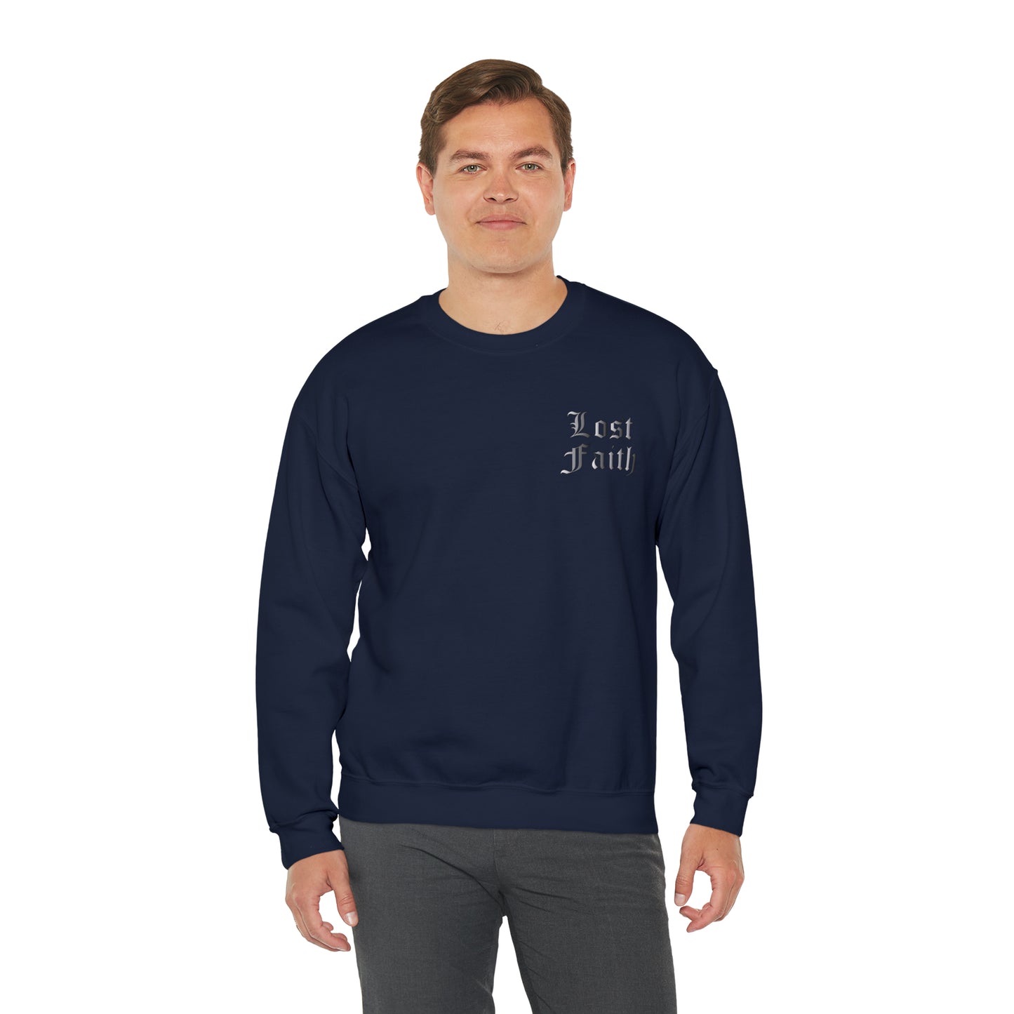 Lost faith tattoo Front and back Crewneck Sweatshirt