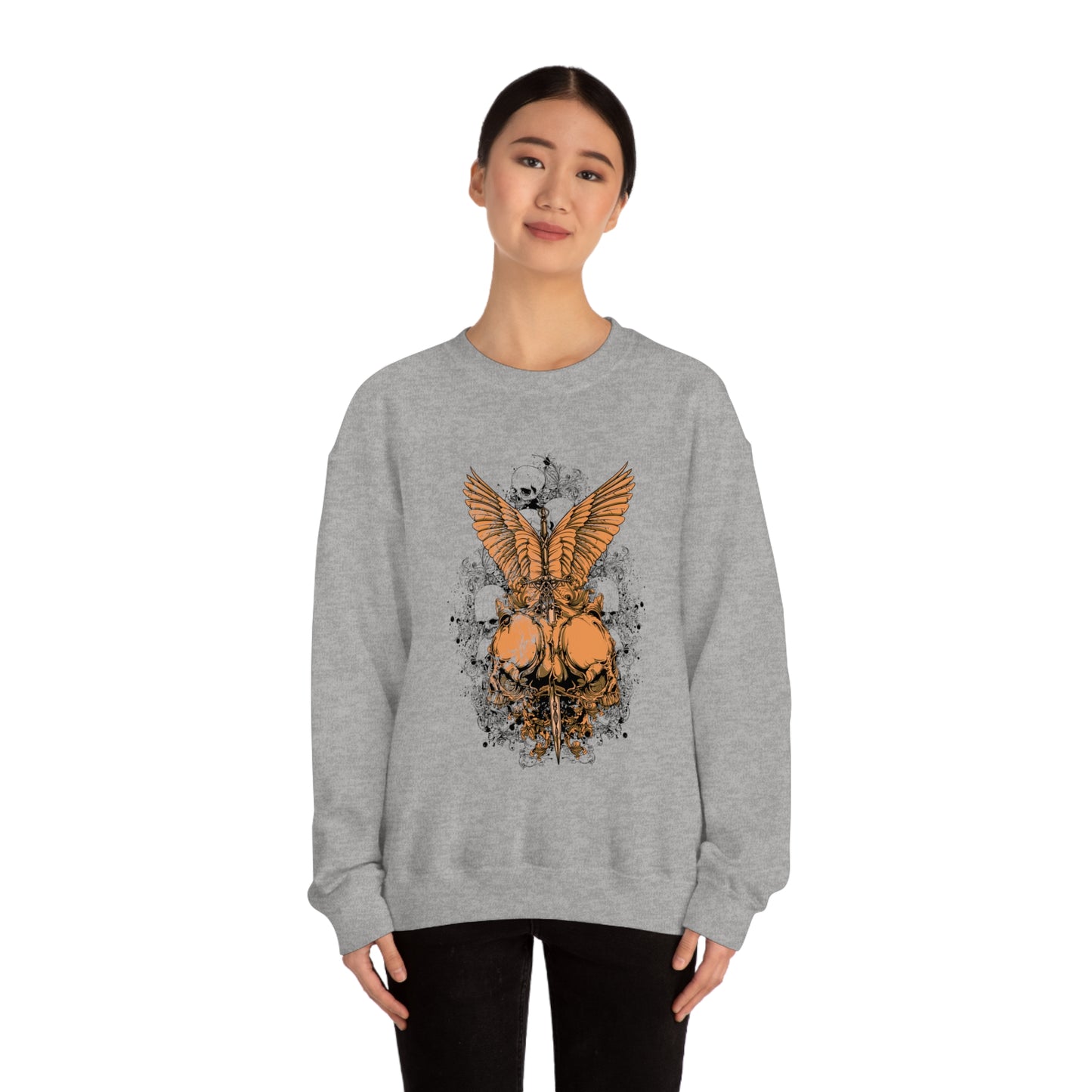 Angel Skulls Crewneck Sweatshirt