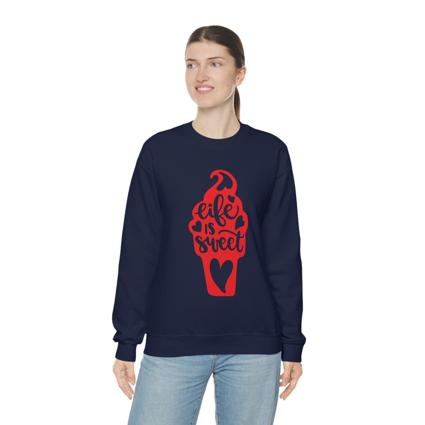 Life_is_sweet Crewneck Sweatshirt