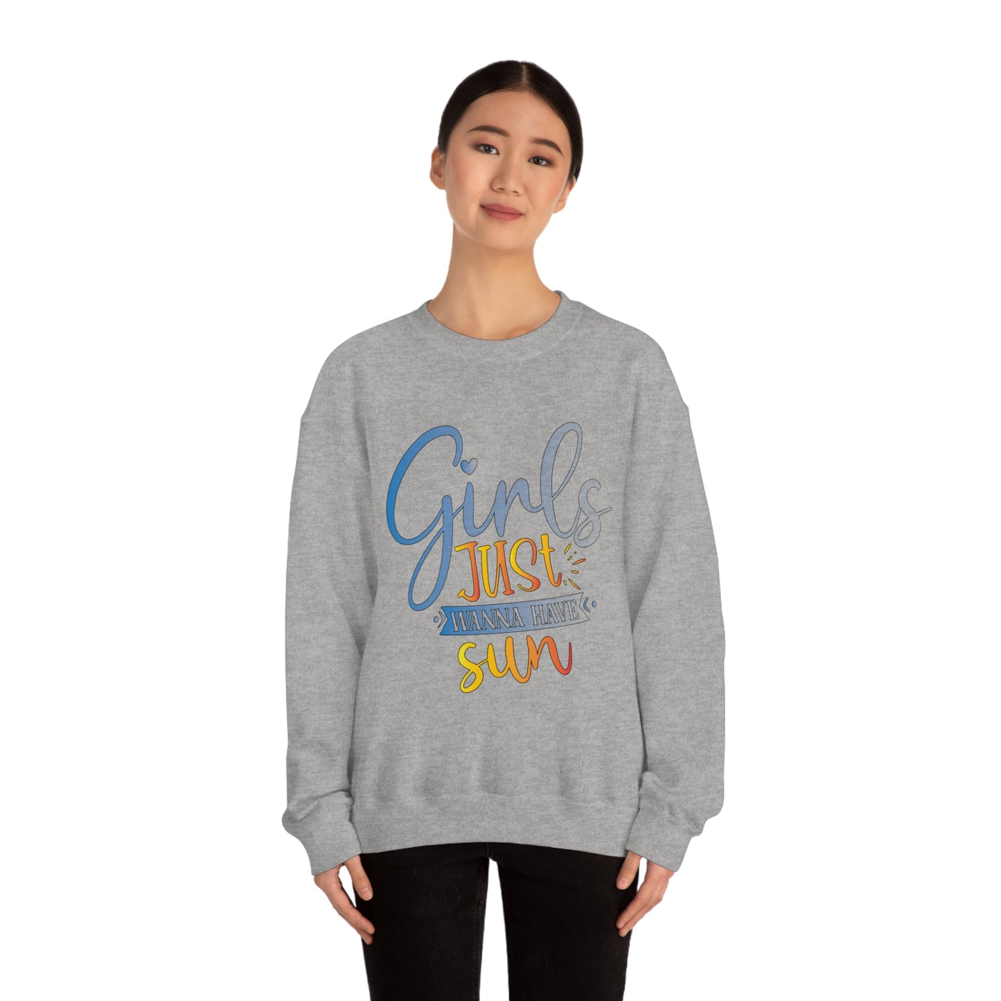 Girls Just Wanna Have Sun Crewneck Sweatshirt