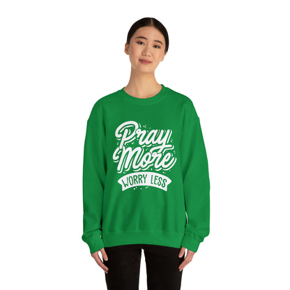 Pray more worry less Crewneck Sweatshirt