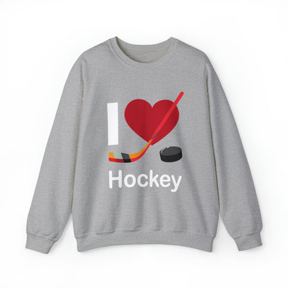 I love hockey Crewneck Sweatshirt