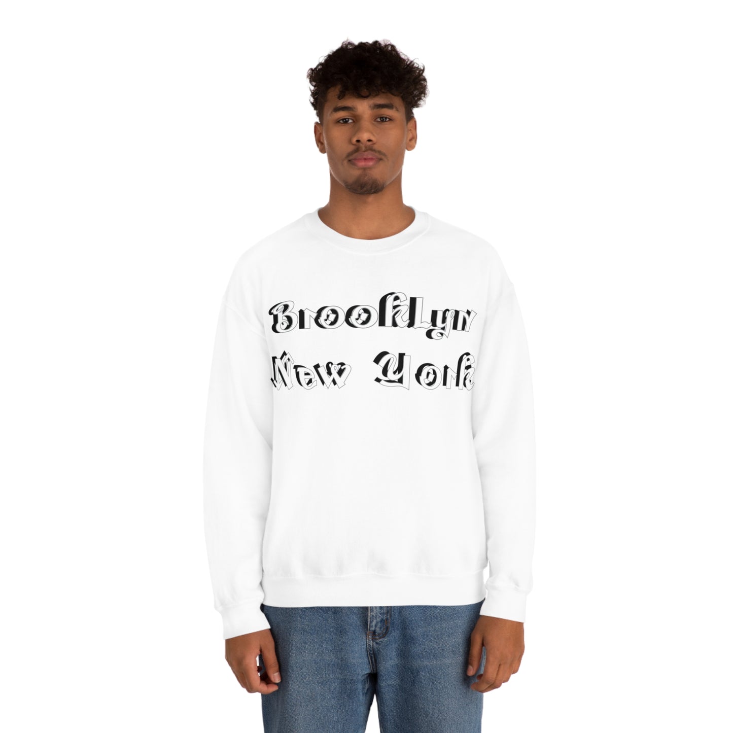 Brooklyn New York Graffitti Crewneck Sweatshirt