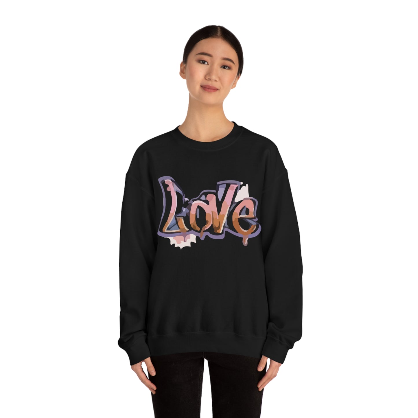 Cool love graffiti Crewneck Sweatshirt