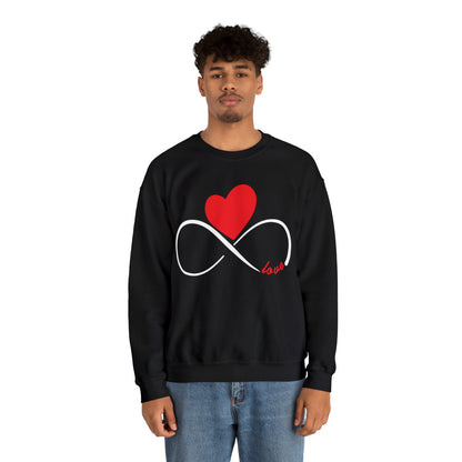 Love Infinity Heart Crewneck Sweatshirt