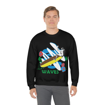 Wave Catching Crewneck Sweatshirt